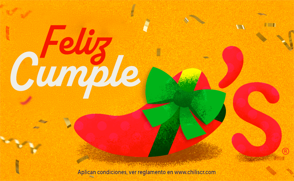 Giftcard Feliz Cumpleaños - Chili's Costa Rica