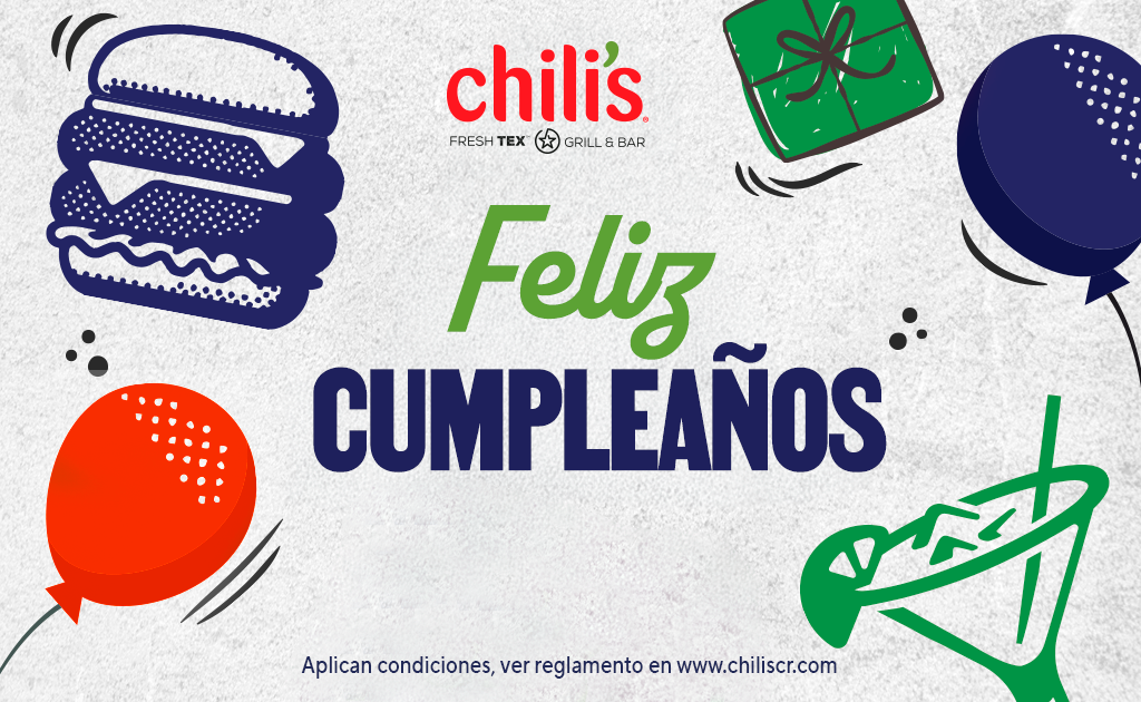 Giftcard Feliz Cumpleaños - Chili's Costa Rica