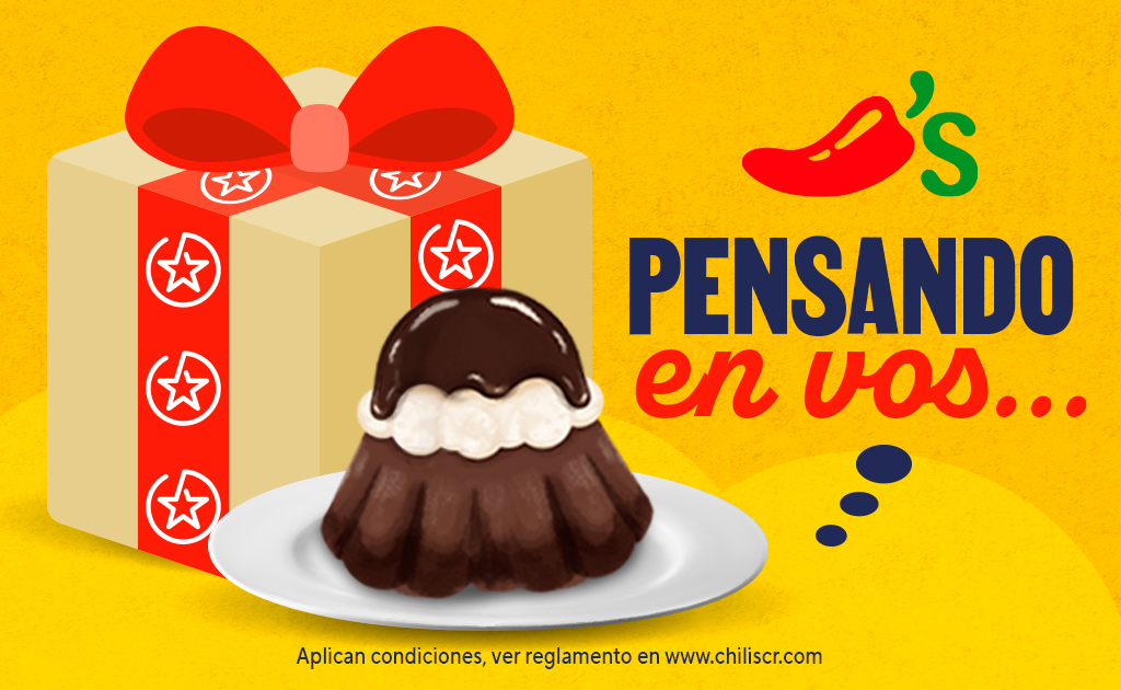 Diseño de giftcard Chili's Costa Rica