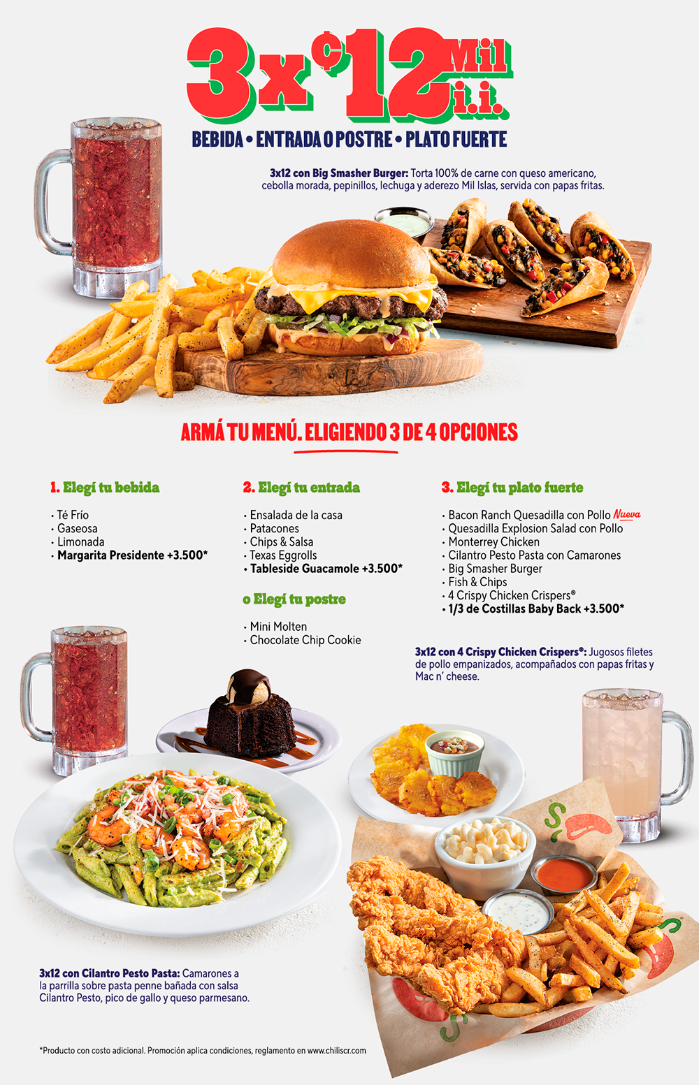 Menú Chili's Costa Rica: Promociones
